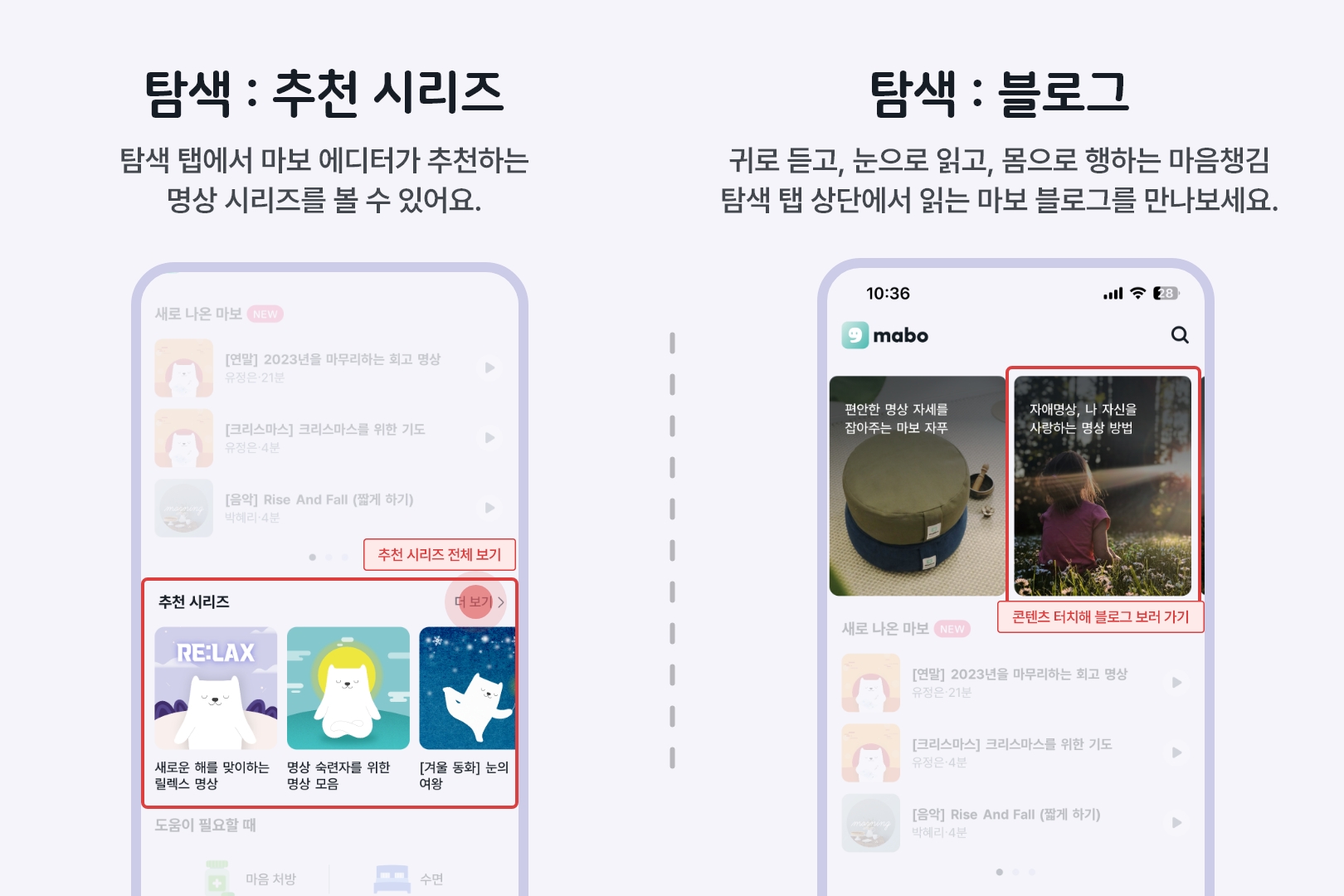 탐색 탭