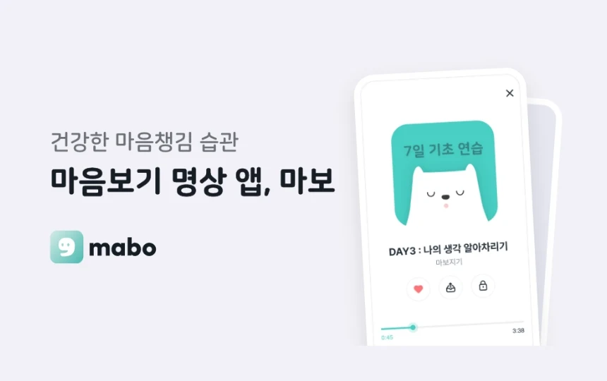 건강한 마음챙김 습관 마보
