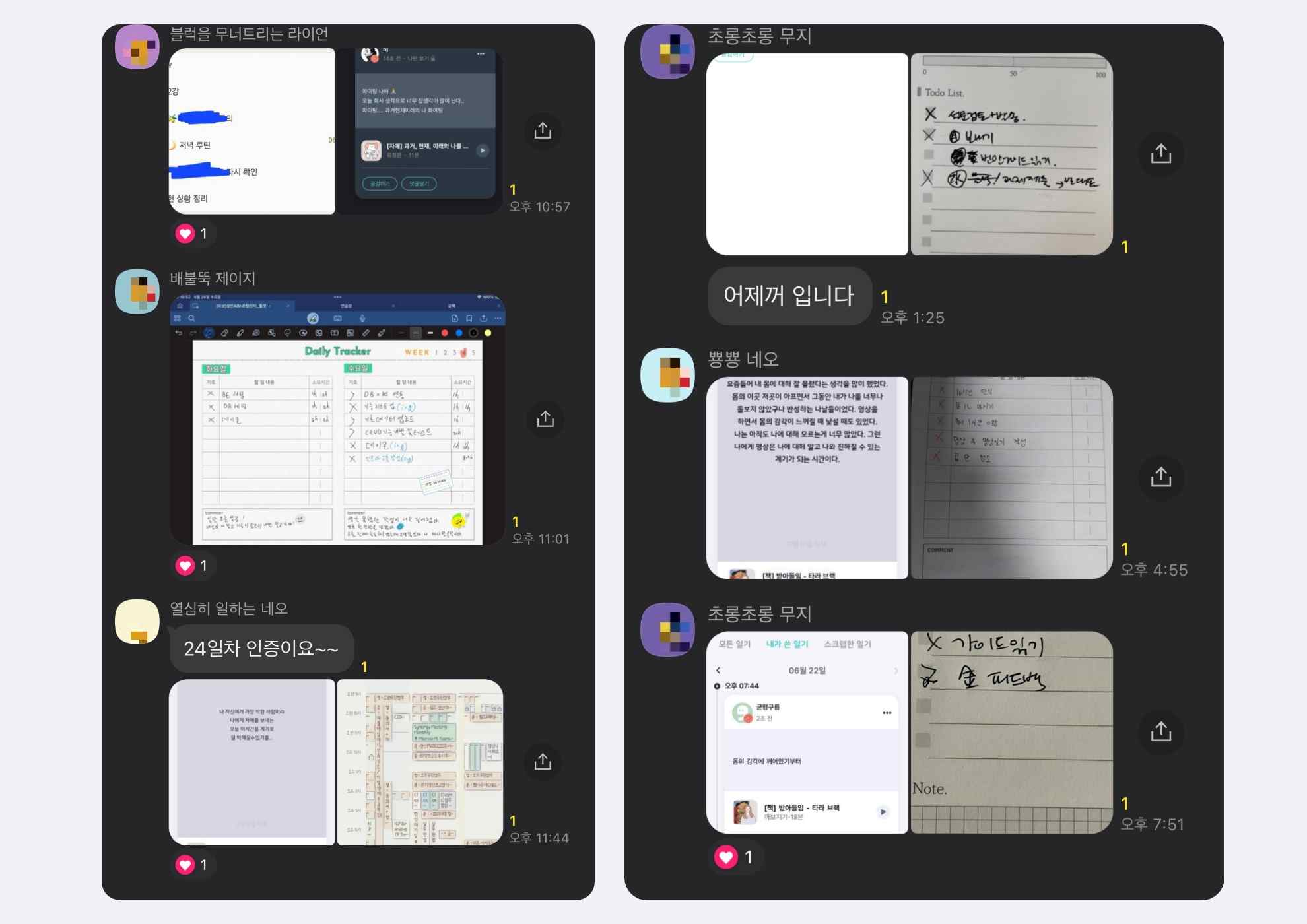 챌린지 미션 활동 내용