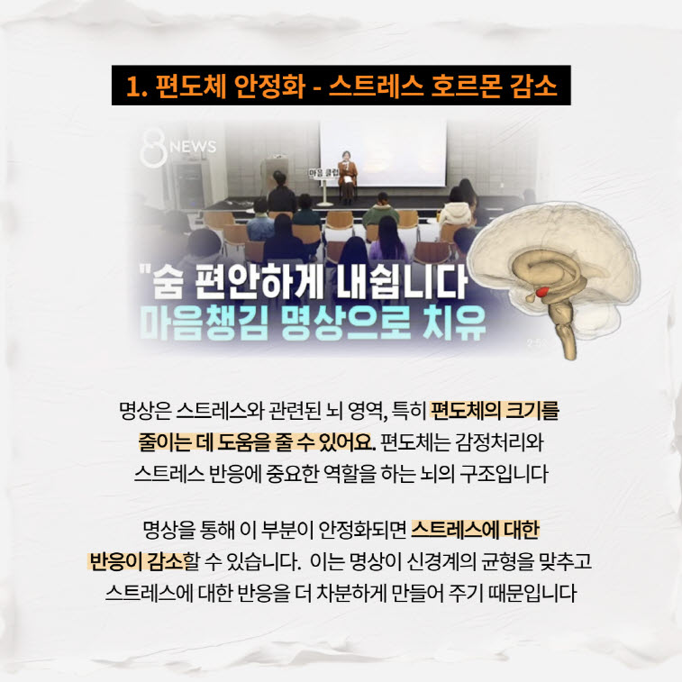 명상의 과학적 효과 1