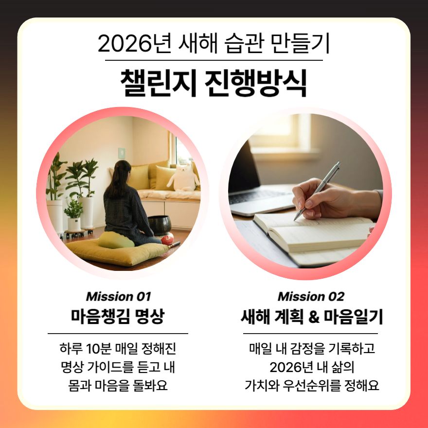 명상 챌린지 진행방식